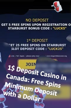 Deposit $1 get free spins